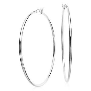 Extra Large Sillver Hoop Earring